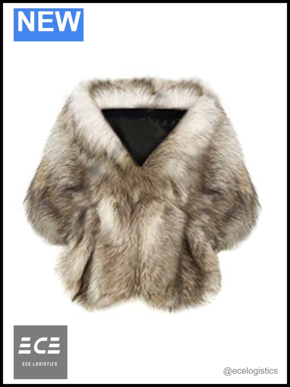 Faux Fur Collar Wrap Scarf Shawl Evening Cape Winter Cover Up